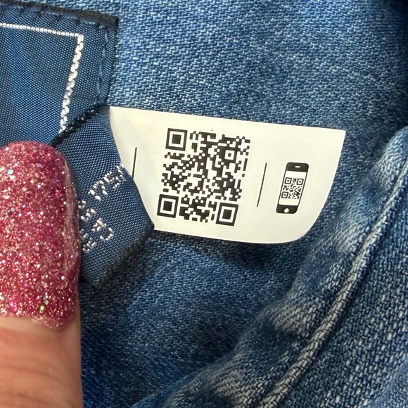 Ralph Lauren Women’s Cropped Boxy Denim Shirt Size XL Cotton Zaia Wash - Picture 7 of 16